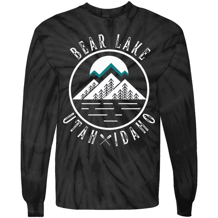 Bear Lake Utah Idaho Camping Boating Tie-Dye Long Sleeve Shirt