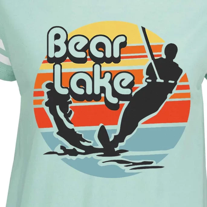 Bear Lake Utah Water Skiing Water Ski Enza Ladies Jersey Football T-Shirt