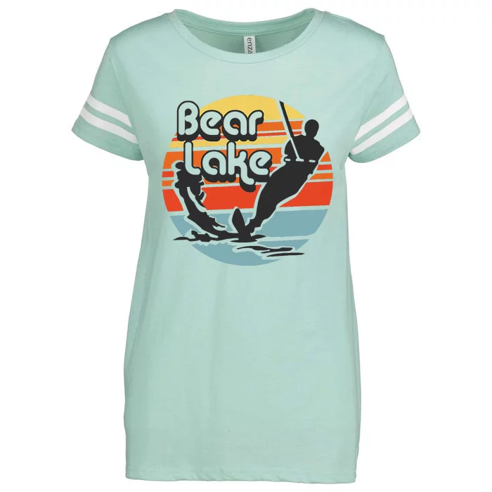 Bear Lake Utah Water Skiing Water Ski Enza Ladies Jersey Football T-Shirt