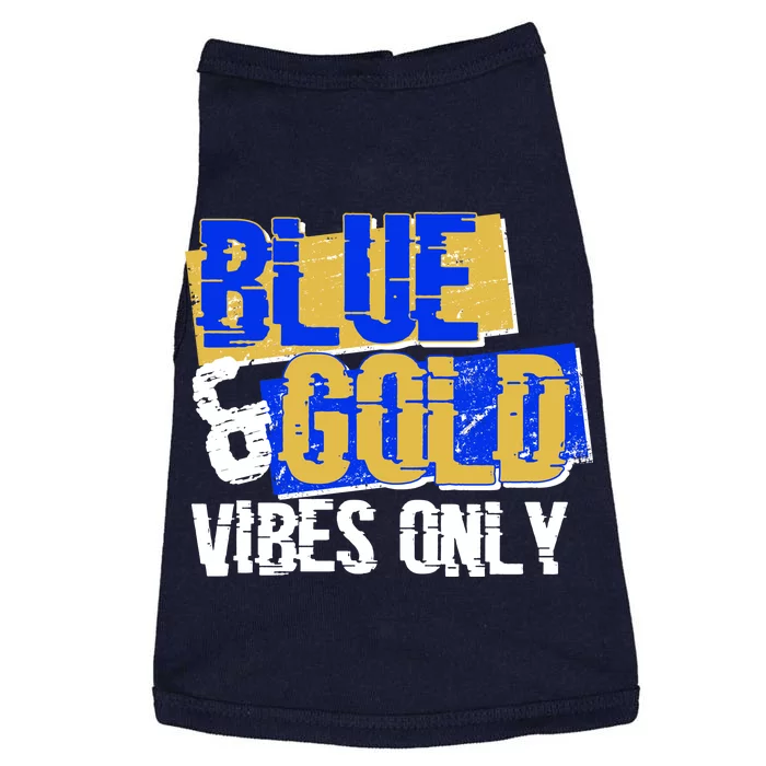 Blue & Gold Vibes Only Doggie Tank