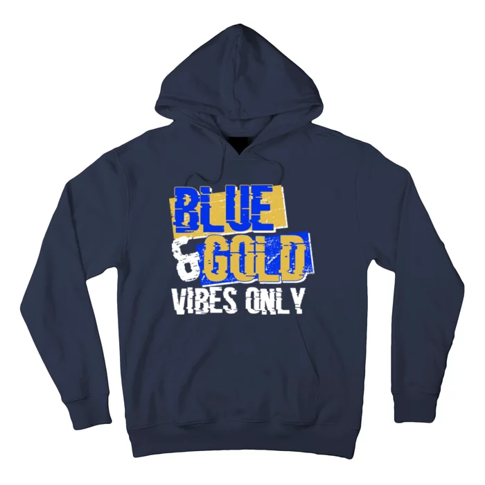 Blue & Gold Vibes Only Hoodie