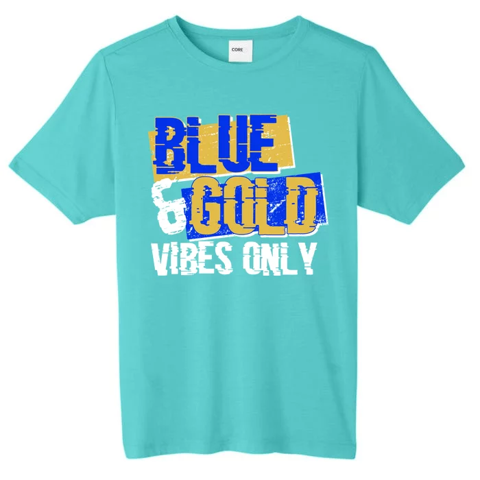 Blue & Gold Vibes Only ChromaSoft Performance T-Shirt