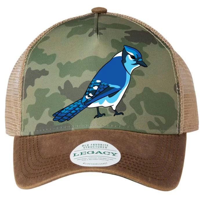 Blue Jay Bird Legacy Tie Dye Trucker Hat