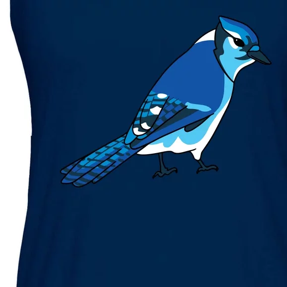 Blue Jay Bird Ladies Essential Flowy Tank