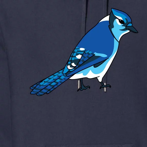 Blue Jay Bird Premium Hoodie