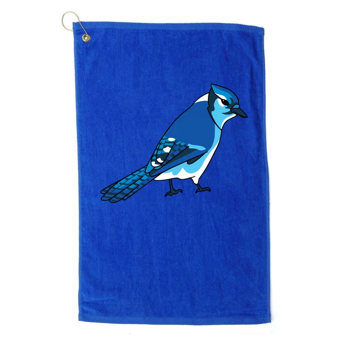 Blue Jay Bird Platinum Collection Golf Towel