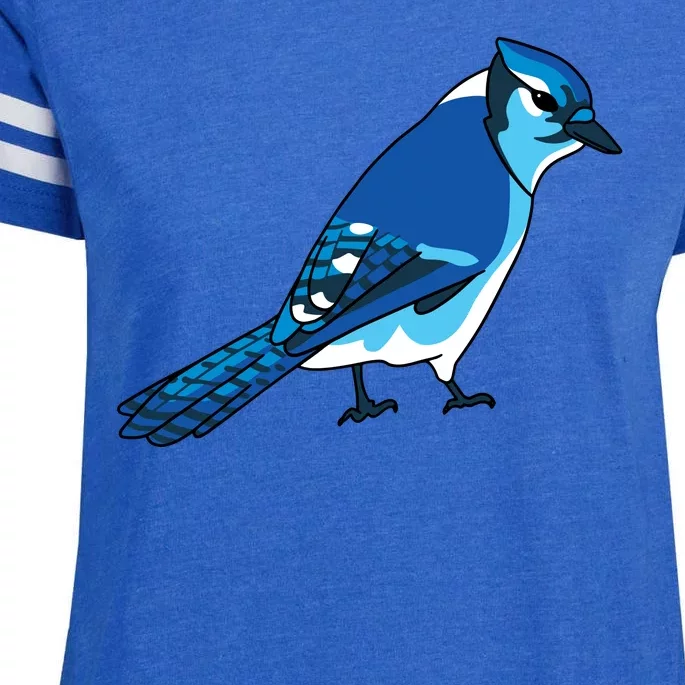 Blue Jay Bird Enza Ladies Jersey Football T-Shirt