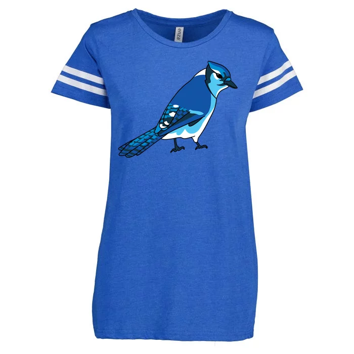 Blue Jay Bird Enza Ladies Jersey Football T-Shirt