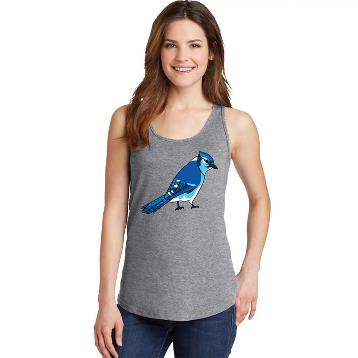 Blue Jay Bird Ladies Essential Tank