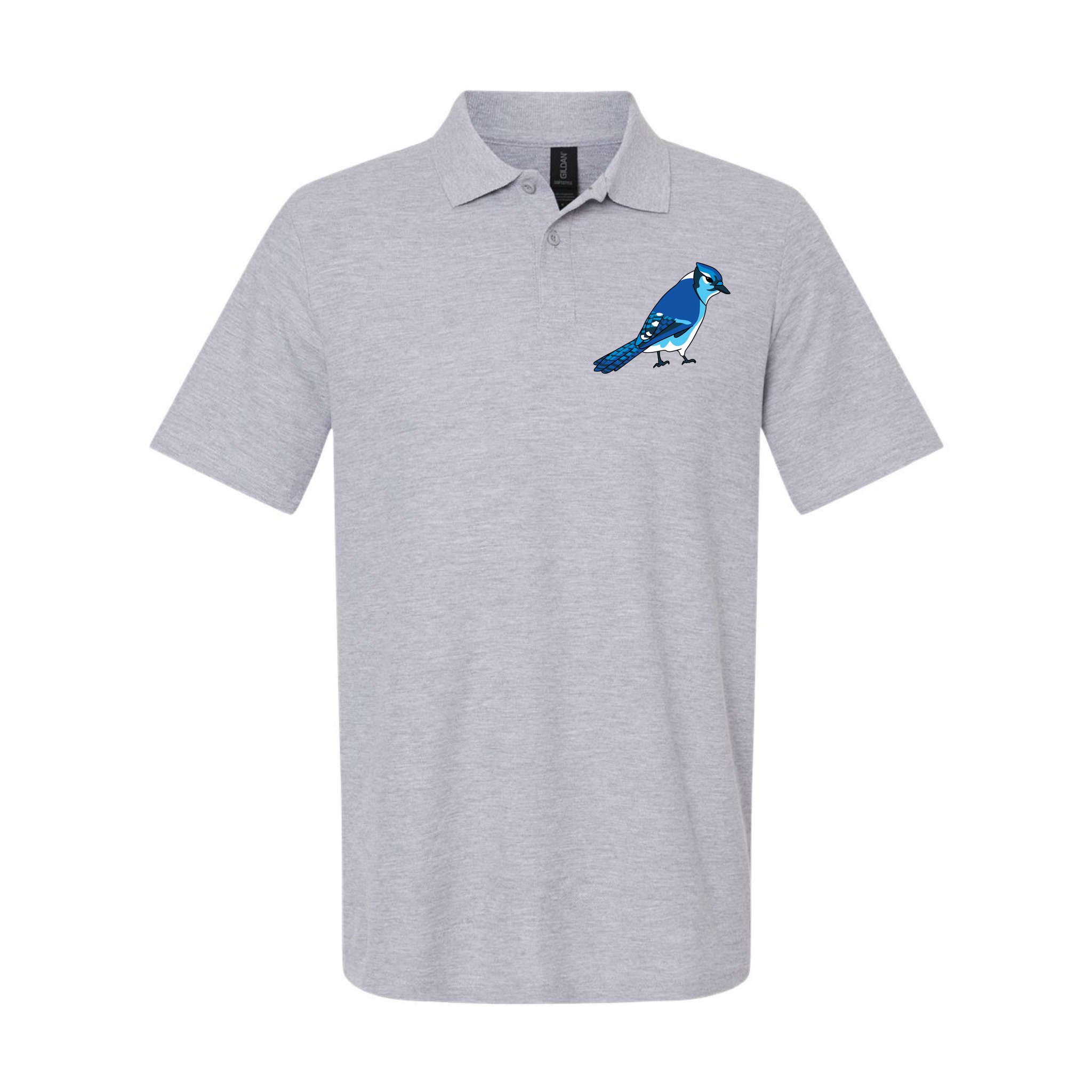  Blue Jay Bird Men's Golf Polo Shirt Short Sleeve Casual  Collared Slim Fit Tee : Sports & Outdoors