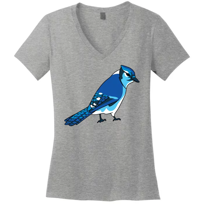Blue Jay Bird Women's Plus Size T-Shirt