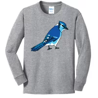 Teeshirtpalace Blue Jay Bird Long Sleeve Shirt