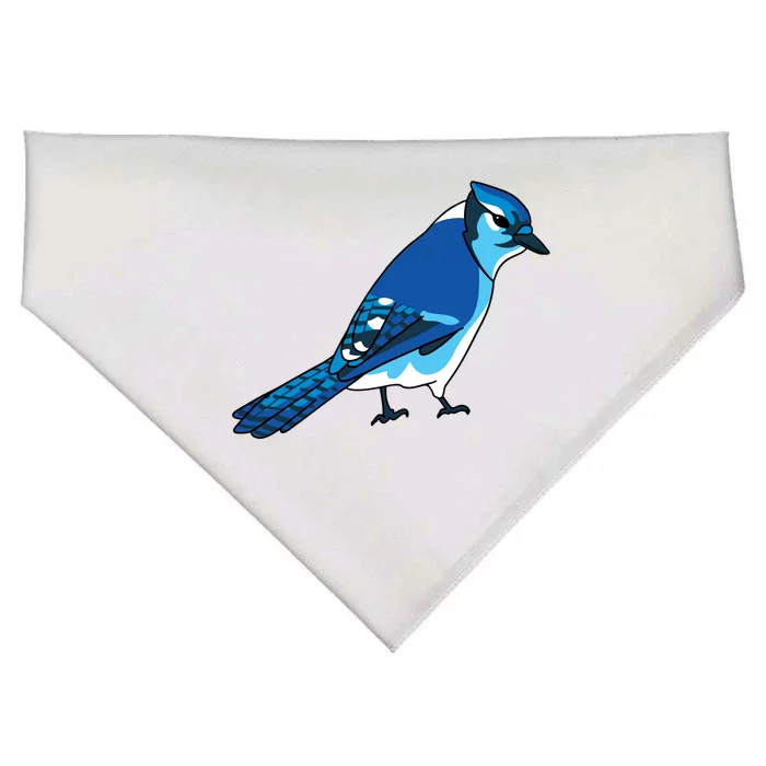 Blue Jay Bird USA-Made Doggie Bandana