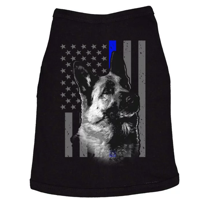 Blue Lives K9 American Thin Line Flag Doggie Tank