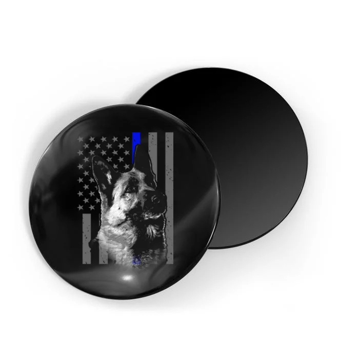 Blue Lives K9 American Thin Line Flag Magnet