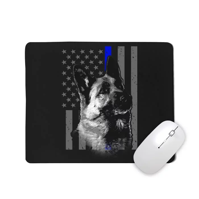 Blue Lives K9 American Thin Line Flag Mousepad