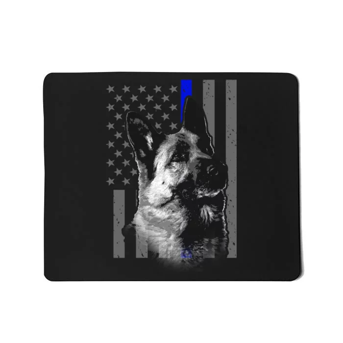 Blue Lives K9 American Thin Line Flag Mousepad