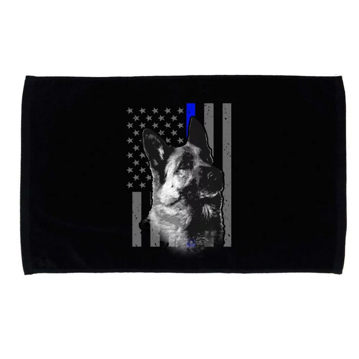 Blue Lives K9 American Thin Line Flag Microfiber Hand Towel