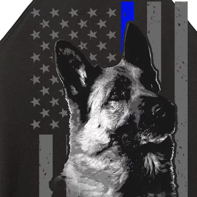 Blue Lives K9 American Thin Line Flag Women’s Perfect Tri Rocker Tank