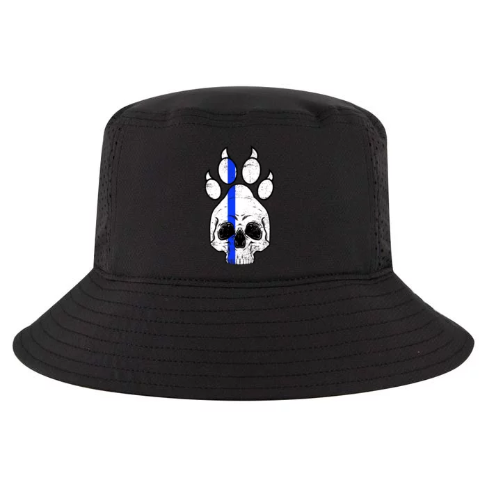 Blue Lives K9 Blue Thin Line Paw Cool Comfort Performance Bucket Hat