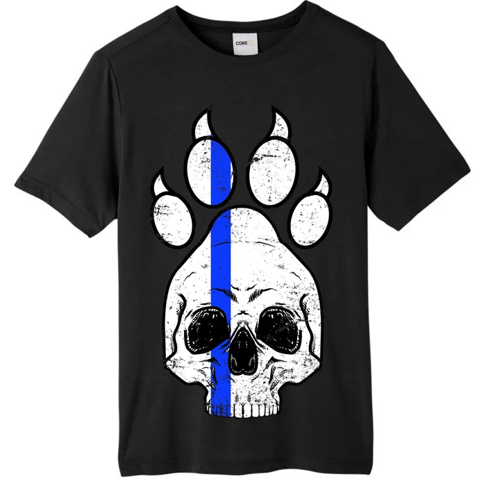 Blue Lives K9 Blue Thin Line Paw ChromaSoft Performance T-Shirt