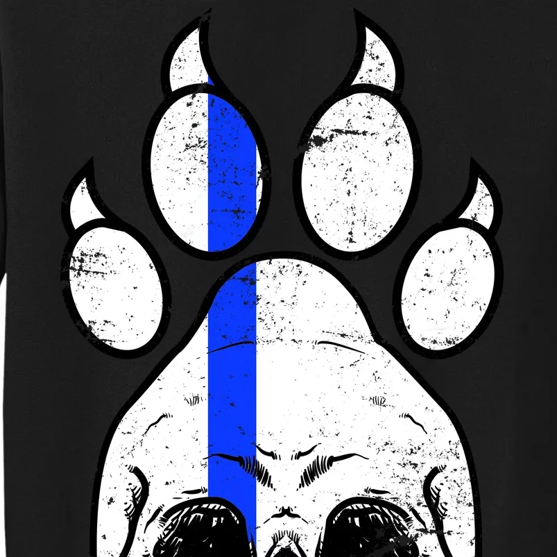 Blue Lives K9 Blue Thin Line Paw Tall Sweatshirt