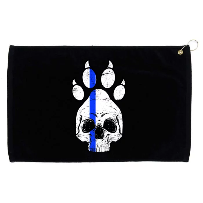 Blue Lives K9 Blue Thin Line Paw Grommeted Golf Towel