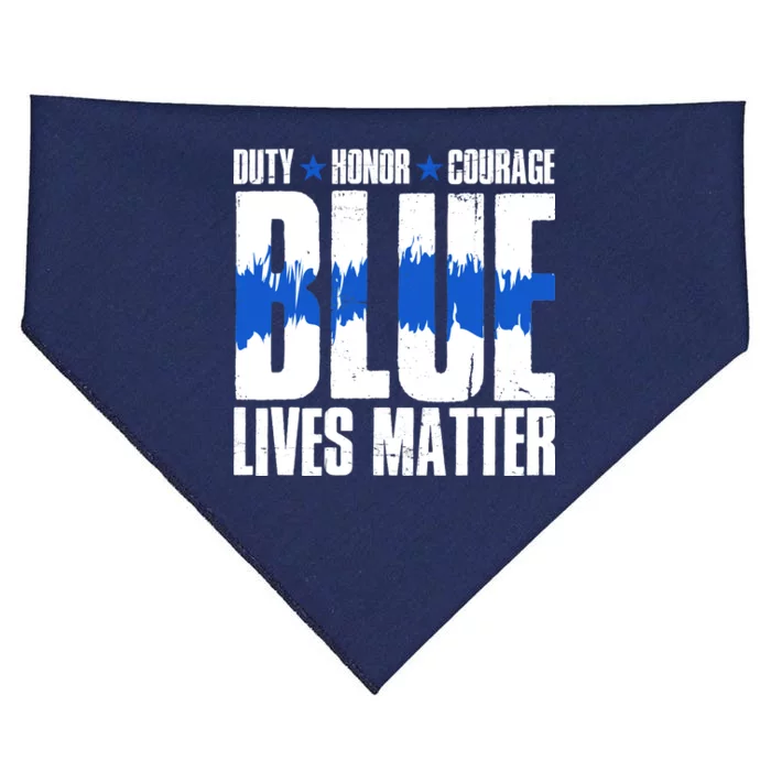 Blue Lives Matter USA-Made Doggie Bandana