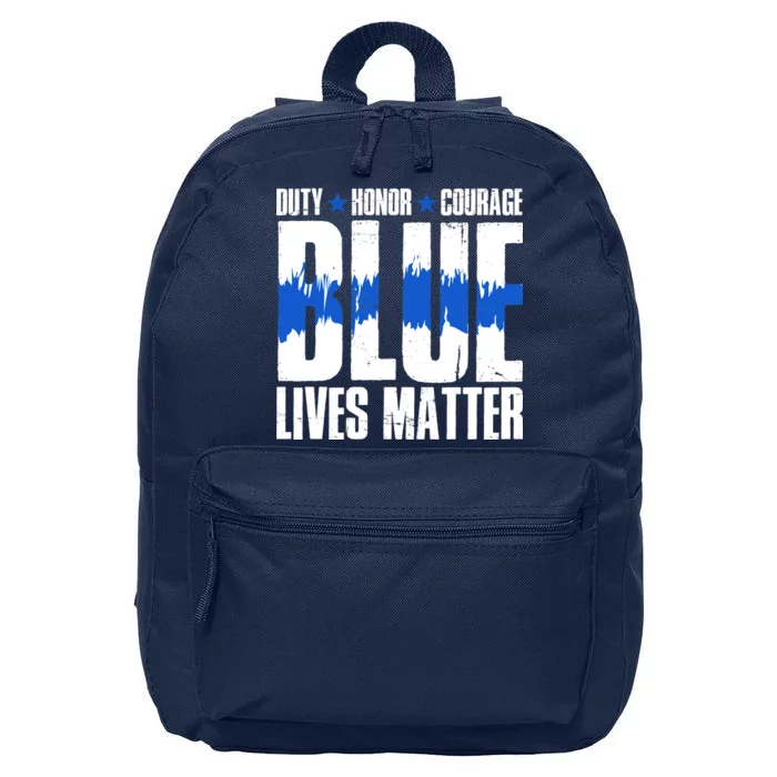 Blue Lives Matter 16 in Basic Backpack