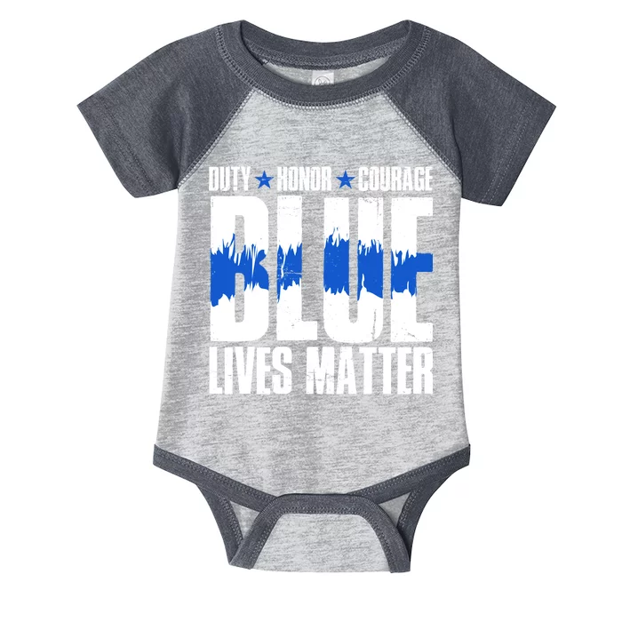 Blue Lives Matter Infant Baby Jersey Bodysuit