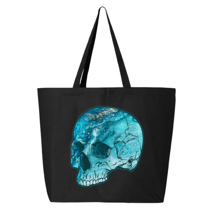 Blue Marble Patterned Skull 25L Jumbo Tote