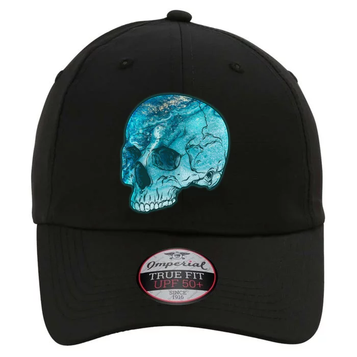 Blue Marble Patterned Skull The Original Performance Cap