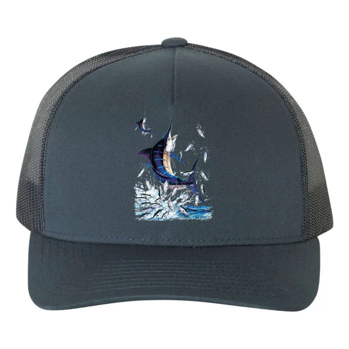 Blue Marlin Fishing Yupoong Adult 5-Panel Trucker Hat