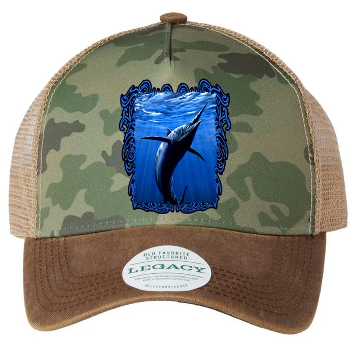 Blue Marlin Underwater Legacy Tie Dye Trucker Hat