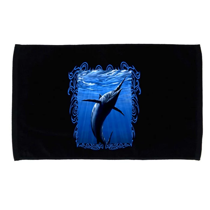 Blue Marlin Underwater Microfiber Hand Towel