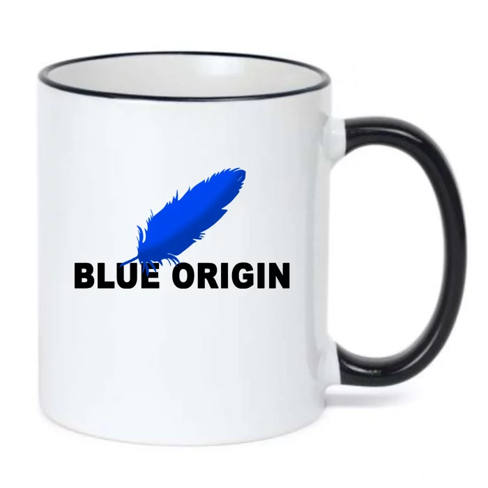 Blue Origin Feather Logo Black Color Changing Mug