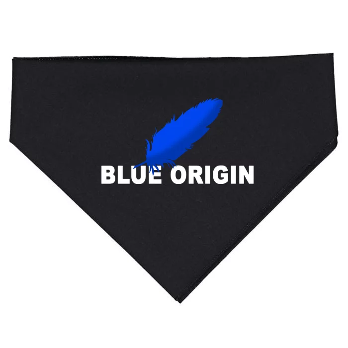 Blue Origin Feather Logo USA-Made Doggie Bandana