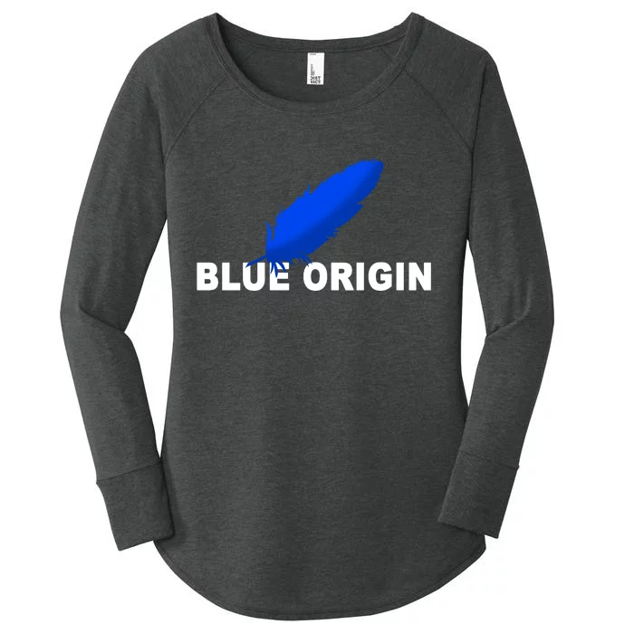 Blue Origin Feather Logo Women's Perfect Tri Tunic Long Sleeve Shirt