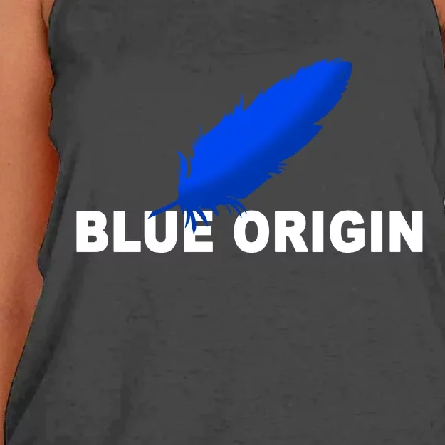 Blue Origin Feather Logo Women's Knotted Racerback Tank