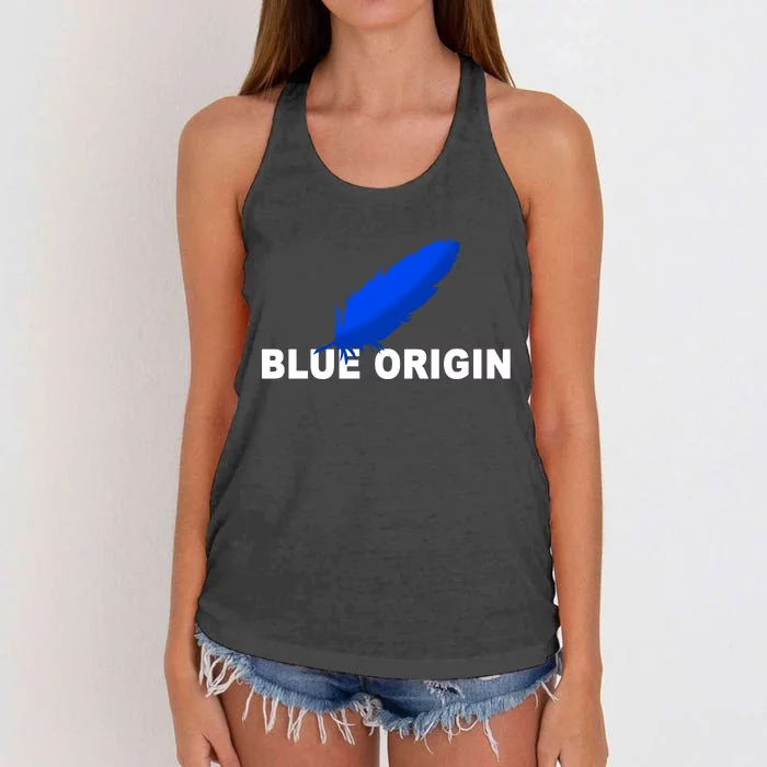 Blue Origin Feather Logo Women's Knotted Racerback Tank