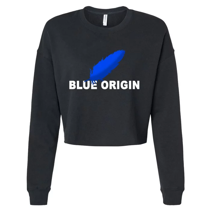 Blue Origin Feather Logo Cropped Pullover Crew