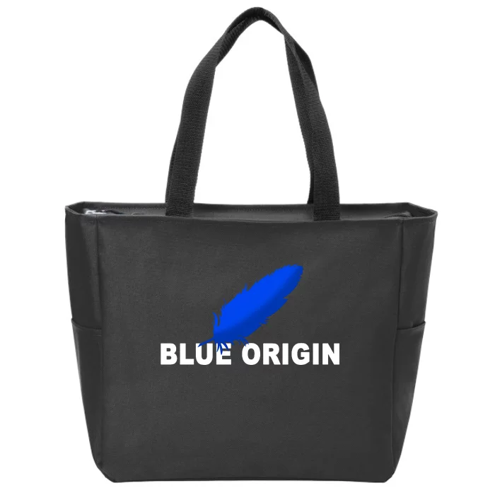 Blue Origin Feather Logo Zip Tote Bag