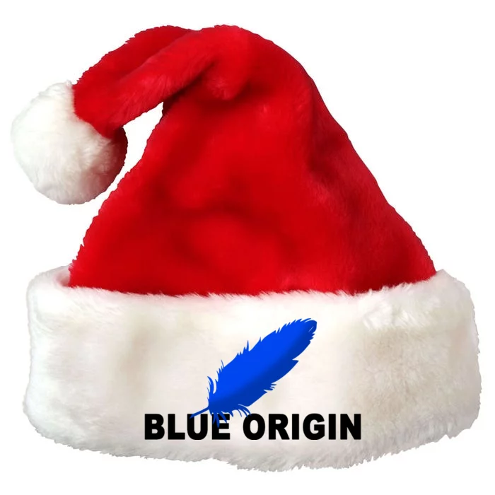 Blue Origin Feather Logo Premium Christmas Santa Hat