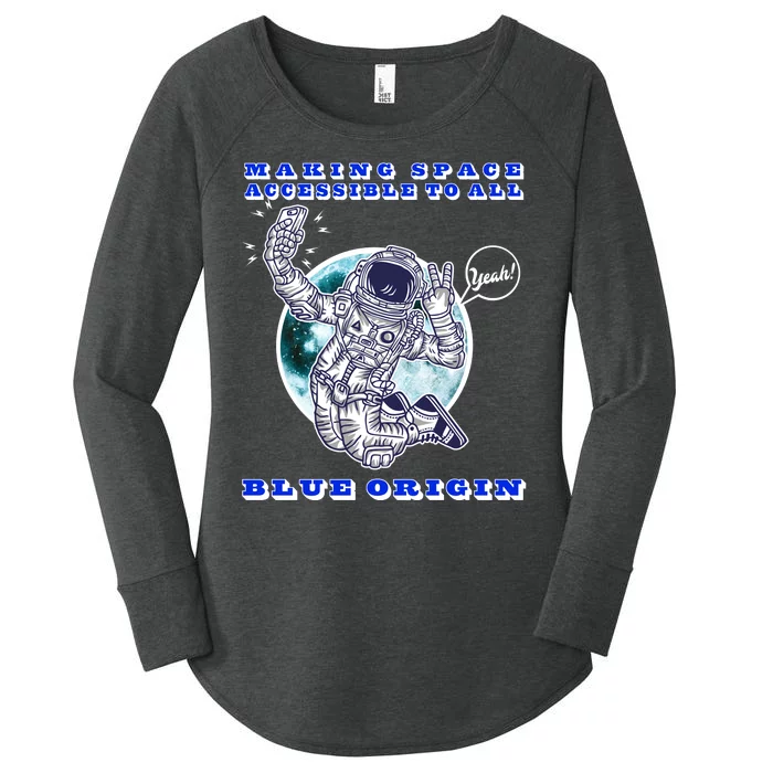 Blue Origin Making Space Accessible To All Women's Perfect Tri Tunic Long Sleeve Shirt