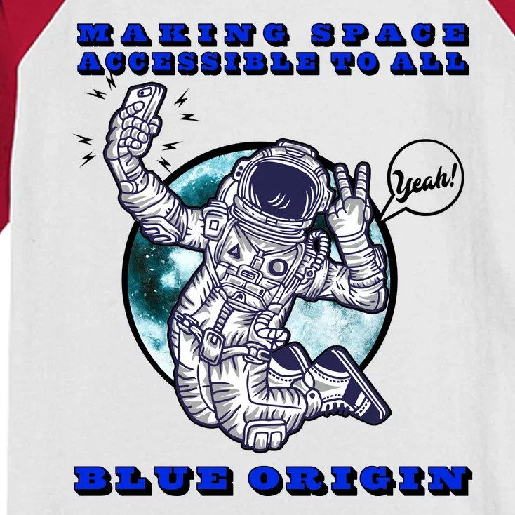 Blue Origin Making Space Accessible To All Kids Colorblock Raglan Jersey