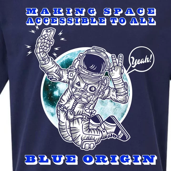 Blue Origin Making Space Accessible To All Sueded Cloud Jersey T-Shirt