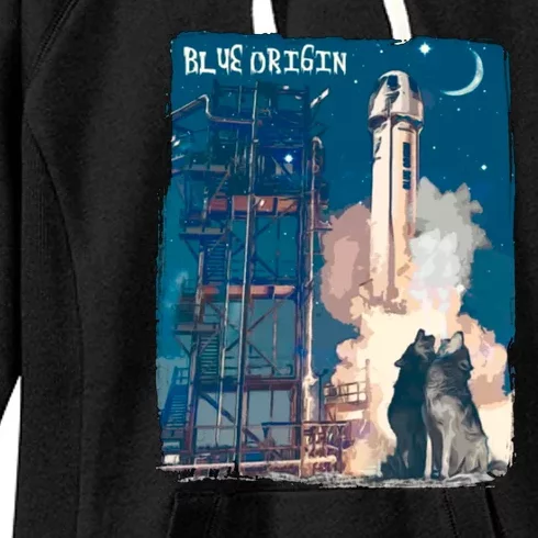 Blue Origin Space Launch Women's Fleece Hoodie