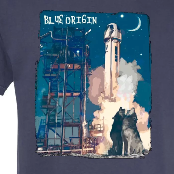 Blue Origin Space Launch Garment-Dyed Heavyweight T-Shirt