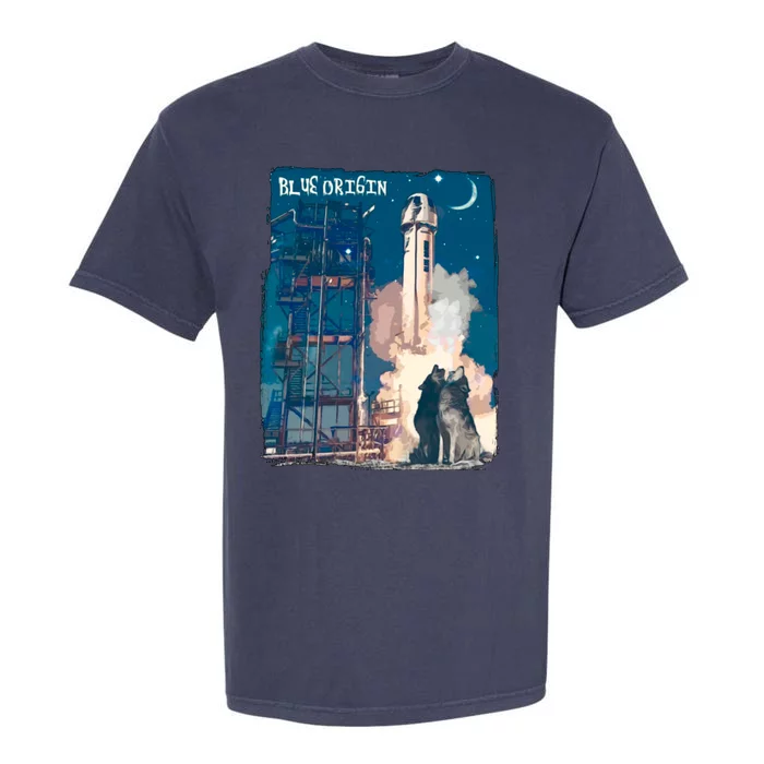 Blue Origin Space Launch Garment-Dyed Heavyweight T-Shirt