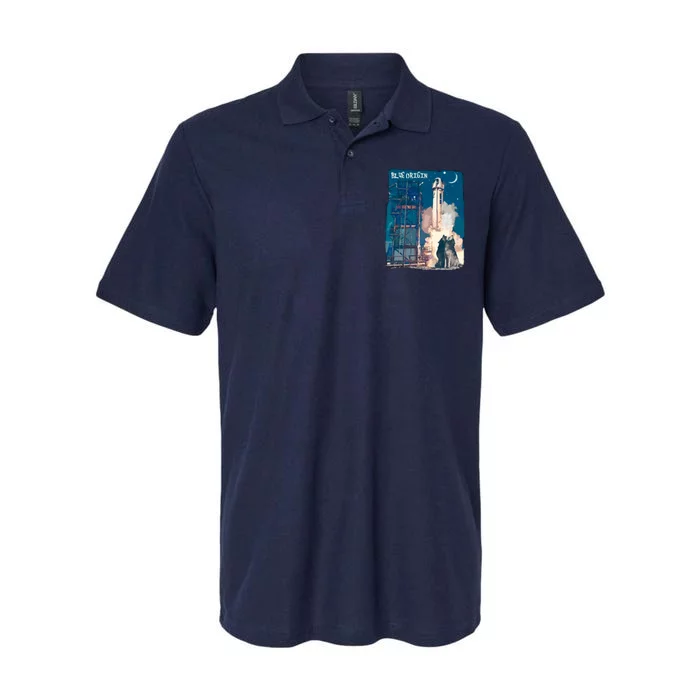 Blue Origin Space Launch Softstyle Adult Sport Polo